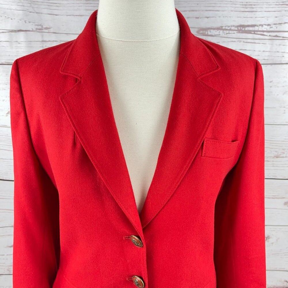 Pendleton Red Wool Jacket Petite - image 2